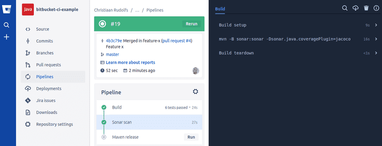 bitbucket pull-request merge master pipeline details
