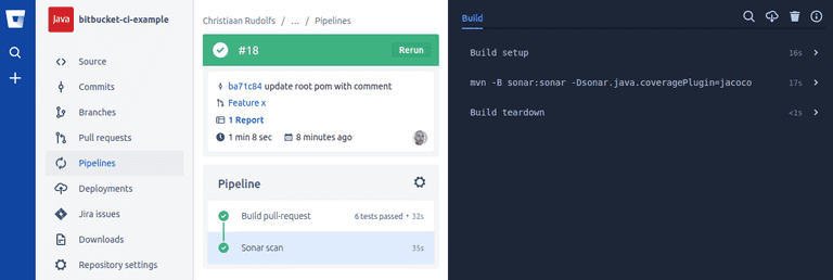bitbucket pull-request pipeline details